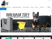 Tablet Screenshot of dobermantuff.com